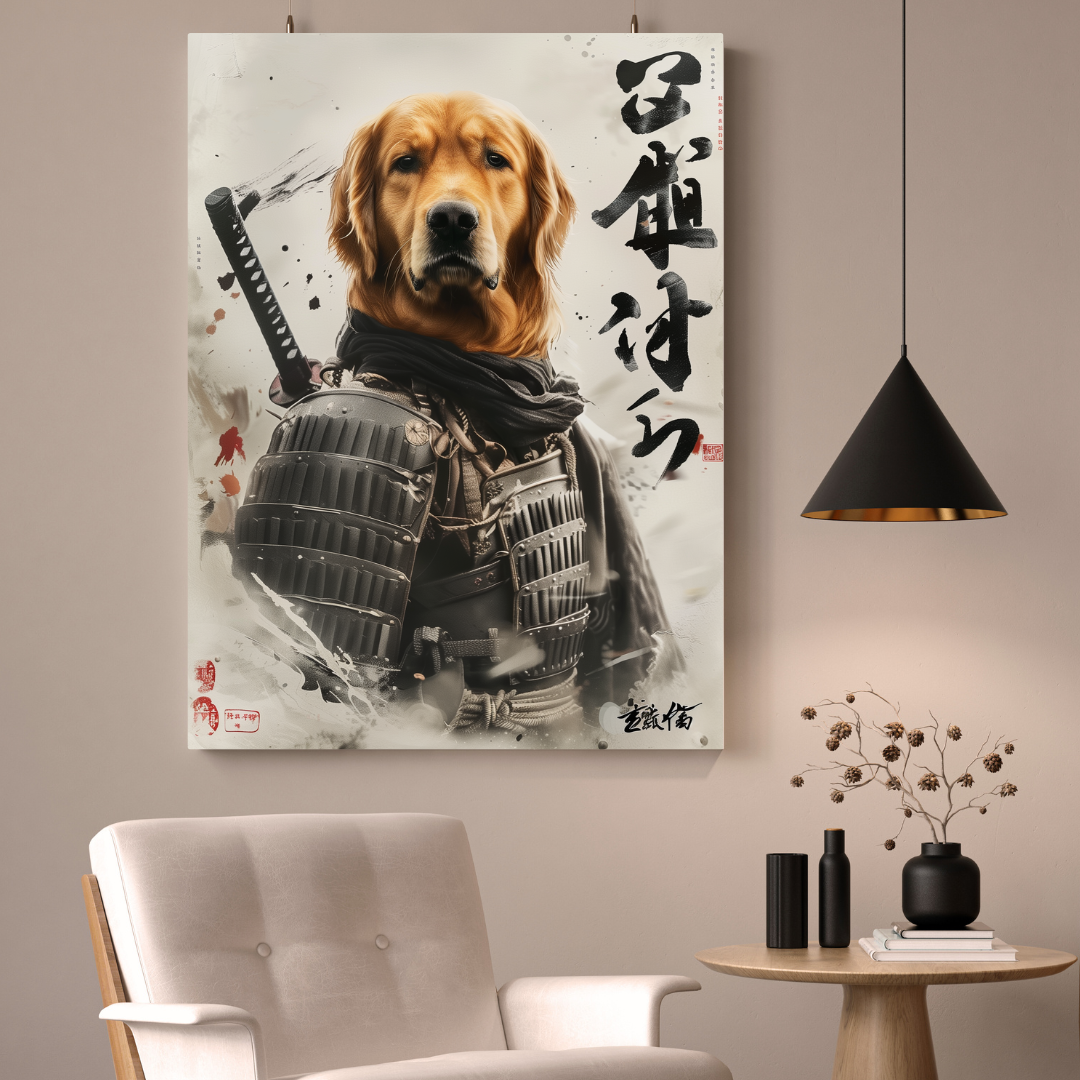 Portrait Samouraï de votre Animal