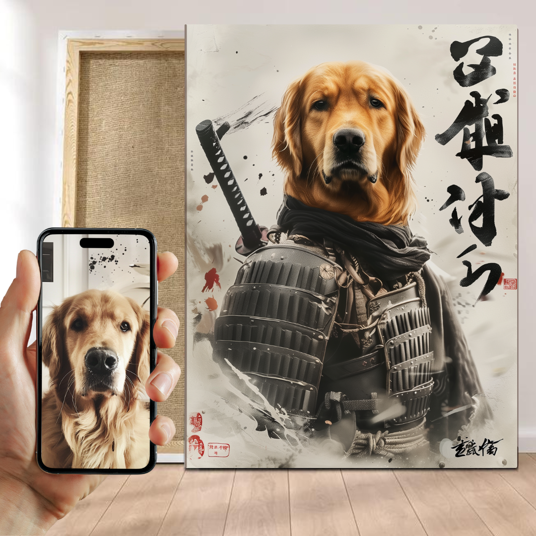 Portrait Samouraï de votre Animal