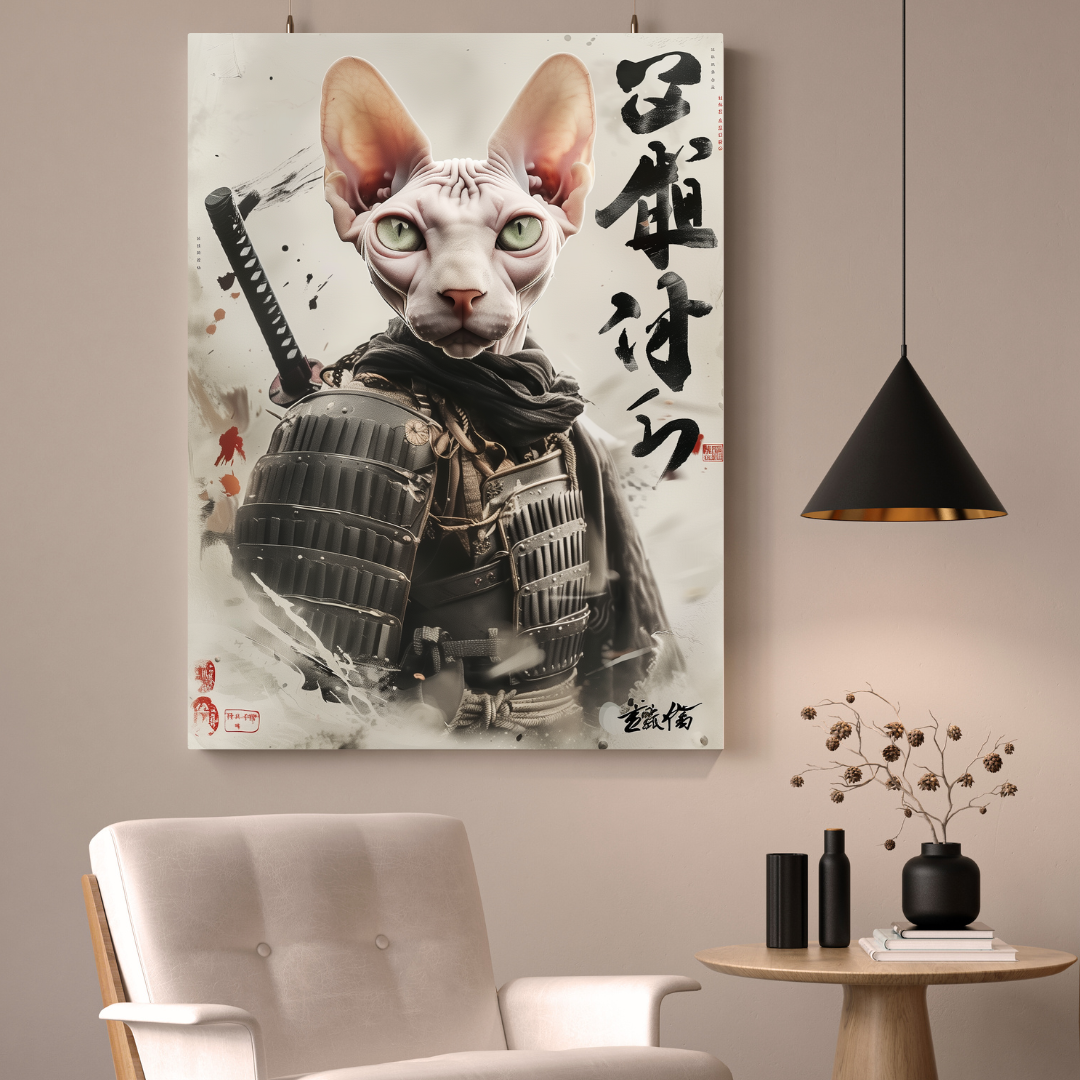 Portrait Samouraï de votre Animal
