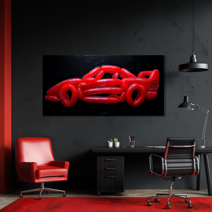 Tableau Ferrari F40 Rouge