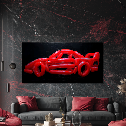 Tableau Ferrari F40 Rouge
