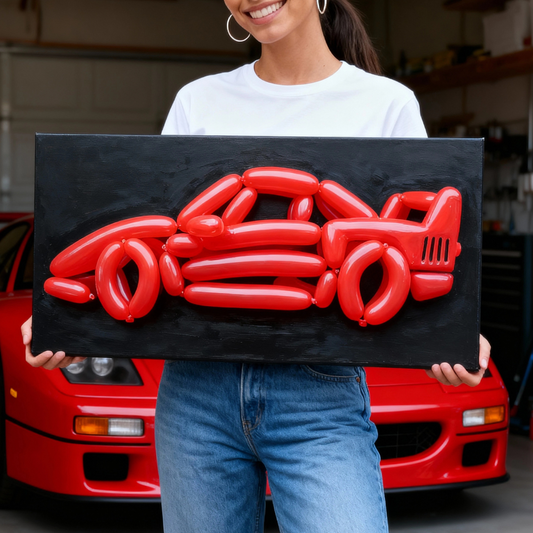 Tableau Ferrari F40 Rouge