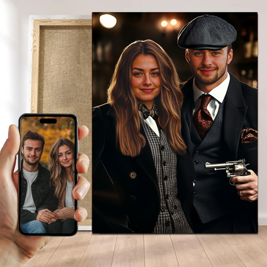 Portrait Couple Peaky Blinders